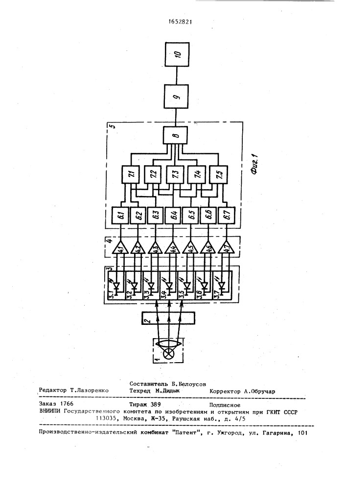 Устройство для обнаружения неисправных элементов подвижного состава (патент 1652821)