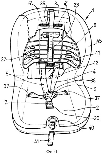 Детское сиденье для автомобилей (патент 2334631)