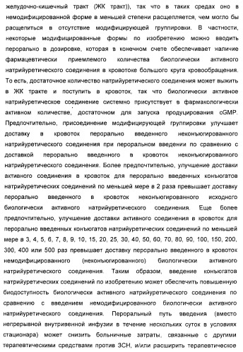 Натрийуретические соединения, конъюгаты и их применение (патент 2388765)