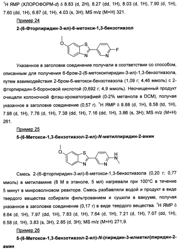 Новые гетероарил-замещенные бензотиазолы (патент 2448106)