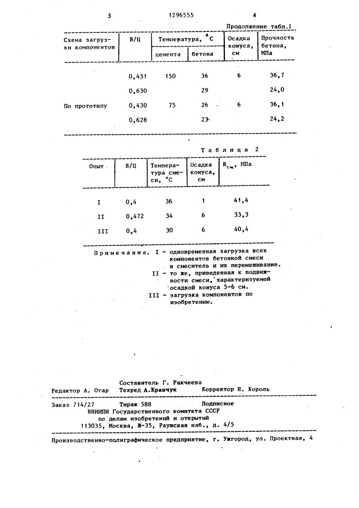 Способ приготовления строительной смеси (патент 1296555)