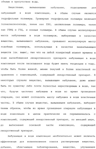 Контролируемое высвобождение активного вещества в среду с высоким содержанием жира (патент 2308263)