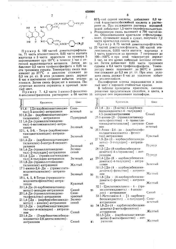 Способ получения красителей полициклического ряда (патент 458984)