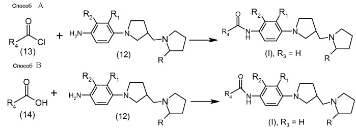 Замещенные n-фенилпирролидинилметилпирролидинамиды и их терапевтическое применение в качестве модуляторов рецептора н3 гистамина (патент 2477721)