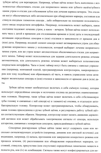 Сенсорные реагирующие электрические зубные щётки и способы использования (патент 2388430)