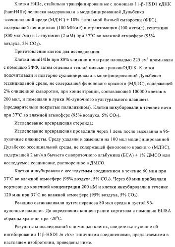 Пиразолы в качестве ингибиторов 11-бета-hsd-1 (патент 2402517)
