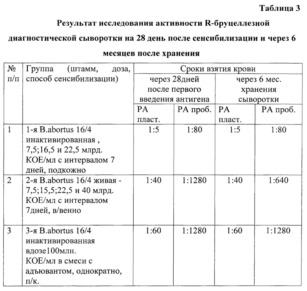 Способ получения r-бруцеллёзной сыворотки на кроликах (патент 2659948)