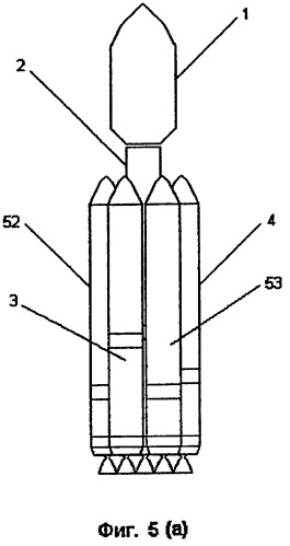 Ракета-носитель модульного типа ( варианты) (патент 2291817)