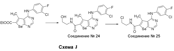Замещенные 4-(ариламино) селенофенопиримидиновые соединения и способы их применения (патент 2566293)