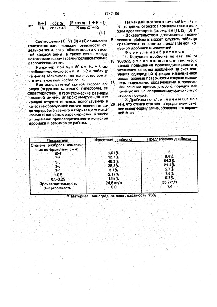 Конусная дробилка (патент 1747150)