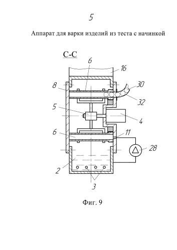 Аппарат для варки изделий из теста с начинкой (патент 2581557)