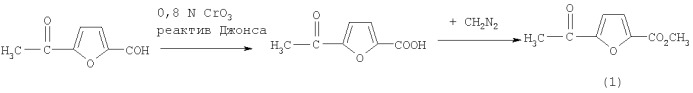 Способ получения метилового эфира 5-ацетилфуран-2-карбоновой кислоты (патент 2404173)