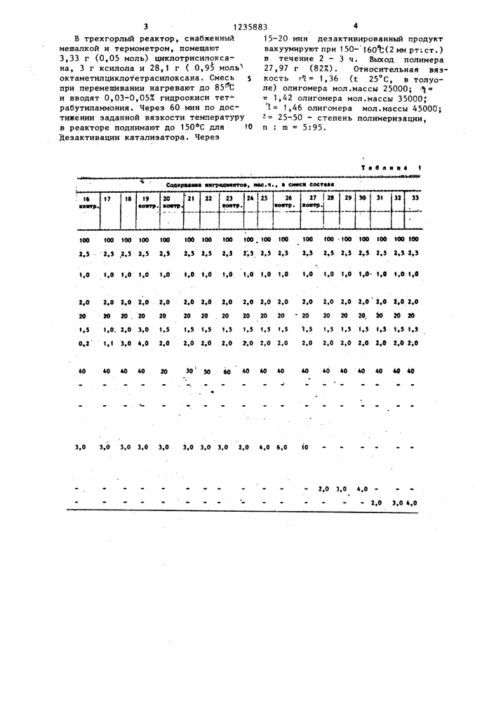 Резиновая смесь на основе изопренового каучука (патент 1235883)