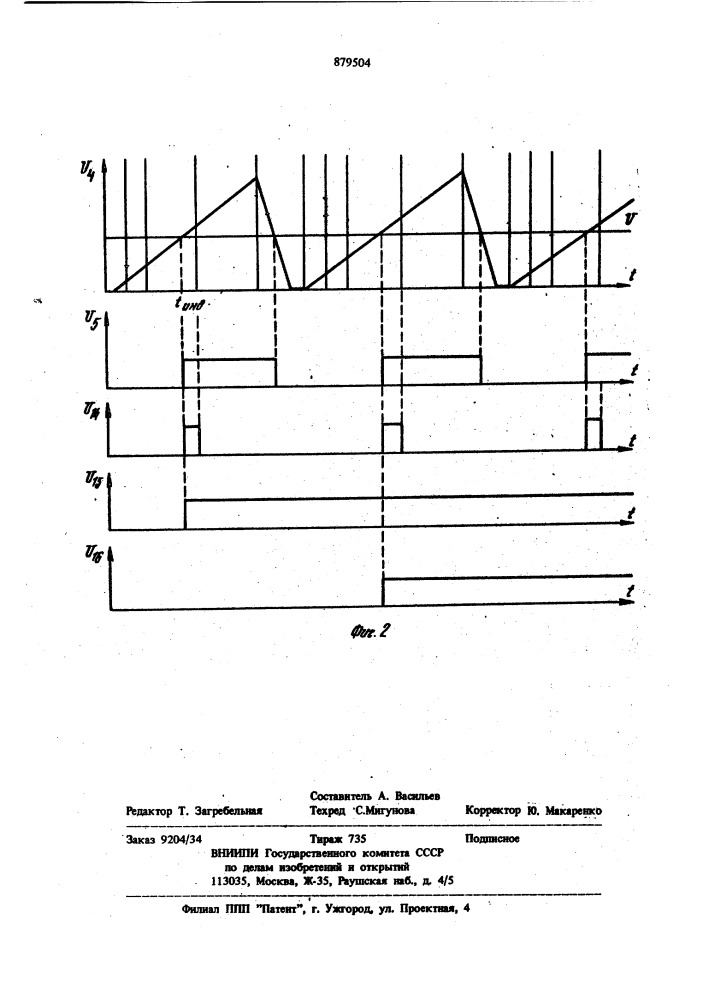 Устройство для определения сопротивления до места короткого замыкания линии электропередачи (патент 879504)