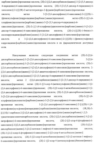 Производные 2,6-хинолинила и 2,6-нафтила, фармацевтические композиции на их основе, их применение в качестве ингибиторов vla-4 и промежуточные соединения (патент 2315041)