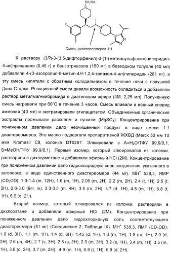Производные пиперидина в качестве модуляторов хемокинового рецептора ccr5 (патент 2368608)