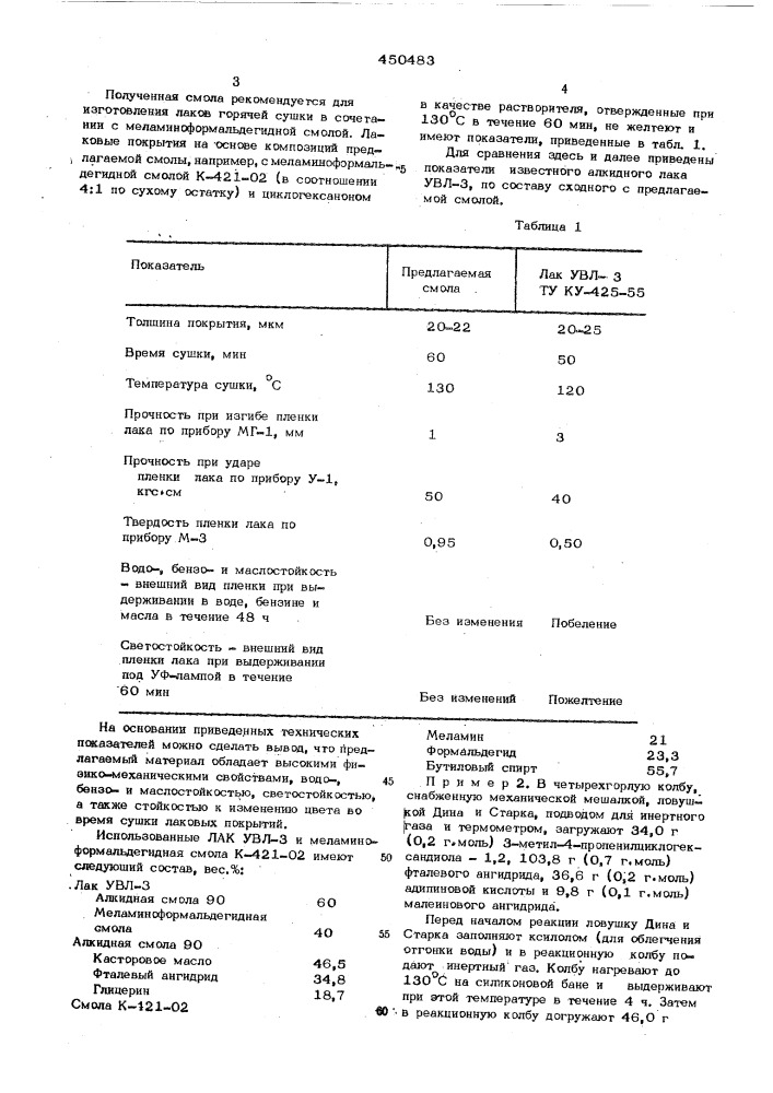 Способ получения полиэфирных смол (патент 450483)