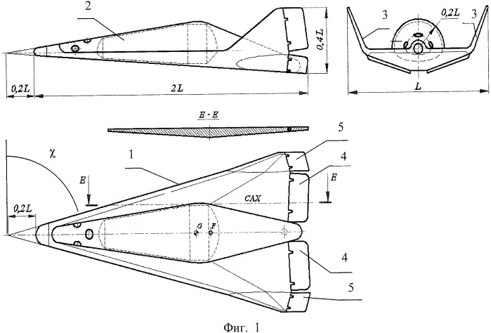 Гиперзвуковой летательный аппарат и способ реализации его полета (патент 2393978)
