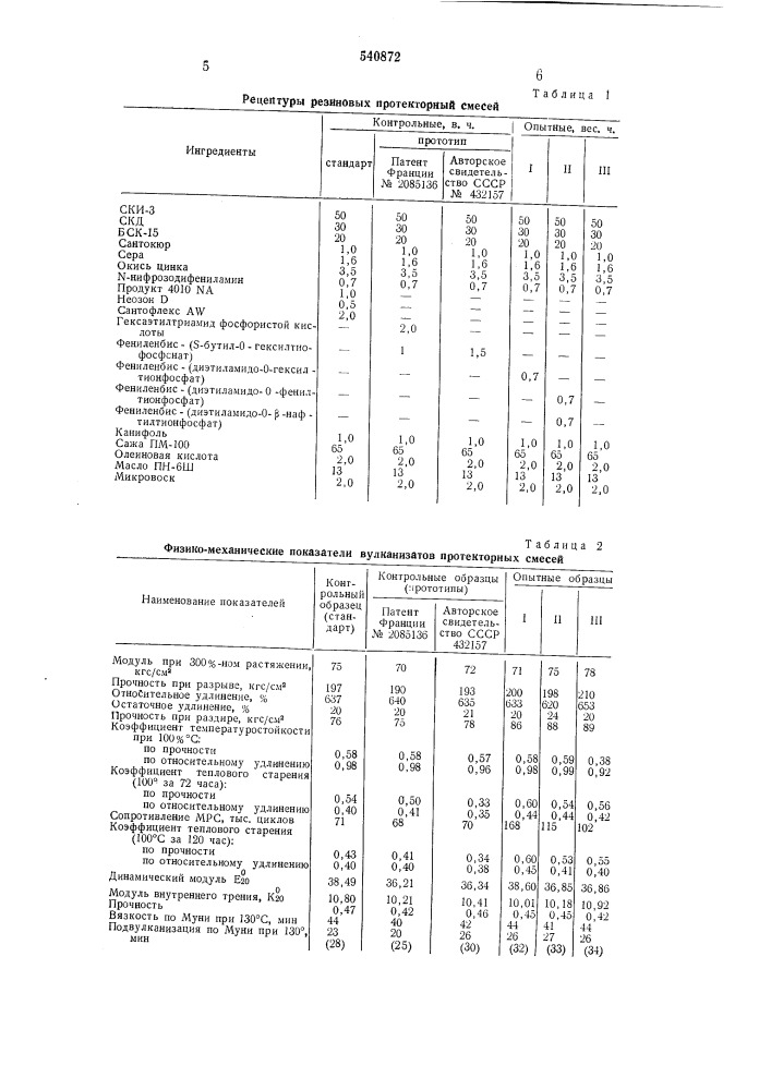 М-фенилен-бис/о-органодиэтиламидотиофосфаты/ как противостарители эластомеров (патент 540872)