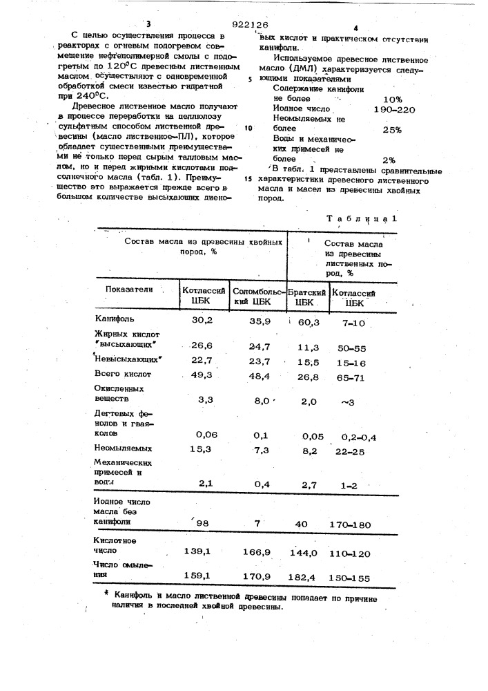 Способ получения олифы (патент 922126)