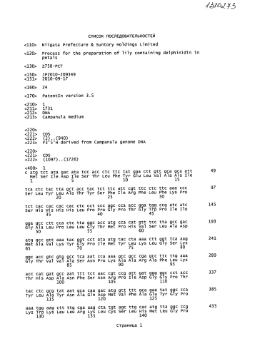 Способ получения лилий, содержащих в лепестках делфинидин (патент 2590722)
