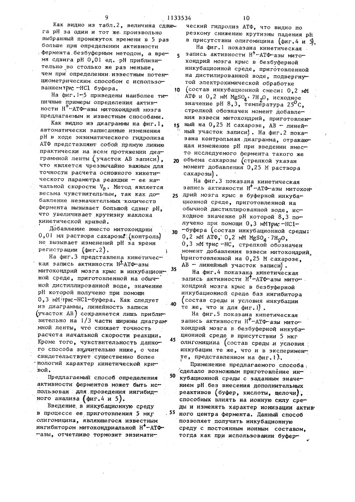 Способ приготовления инкубационной среды для потенциометрического определения активности @ -атф-азы (патент 1133534)