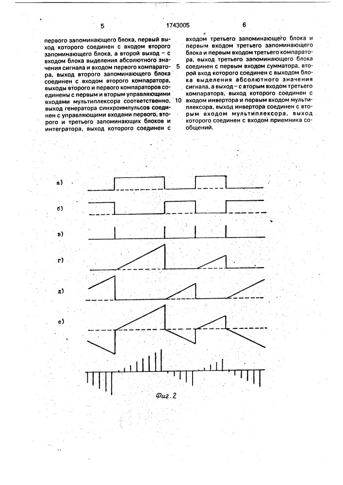 Система передачи бинарных сообщений (патент 1743005)