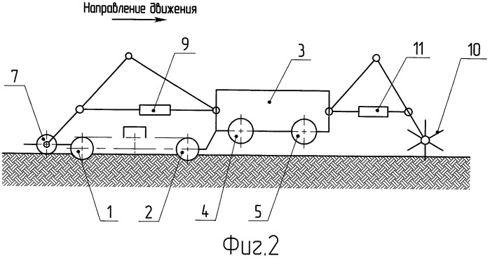 Агрегат почвообрабатывающий (патент 2454845)