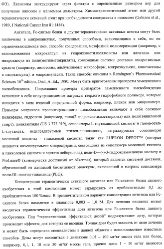 Антитело, содержащее fc-вариантную часть (варианты), фармацевтическая композиция, содержащая антитело, и способ лечения млекопитающего (патент 2325186)