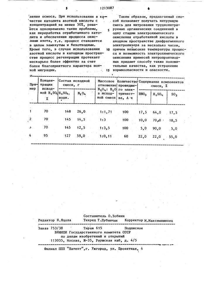 Способ регенерации нитрующей смеси (патент 1213087)