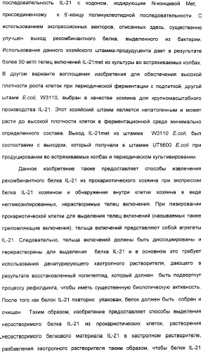 Продуцирование il-21 в прокариотических клетках-хозяевах (патент 2354703)