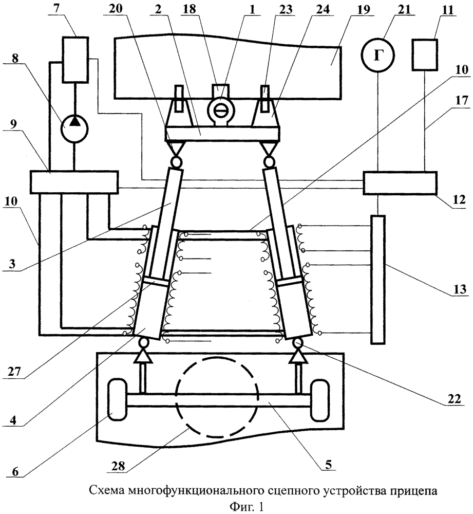 Многофункциональное сцепное устройство прицепа (патент 2613140)