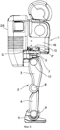 Двуногий локомоционный робот (патент 2262435)