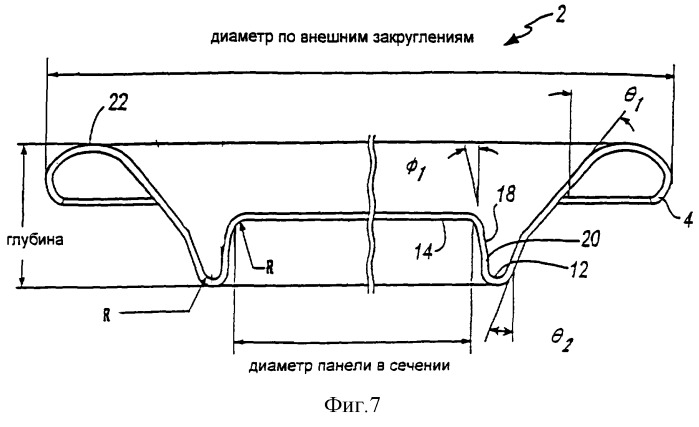 Металлическая крышка банки для напитков (патент 2299843)