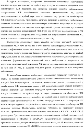 Композиции и способы регуляции клеточной активности nk (патент 2404993)