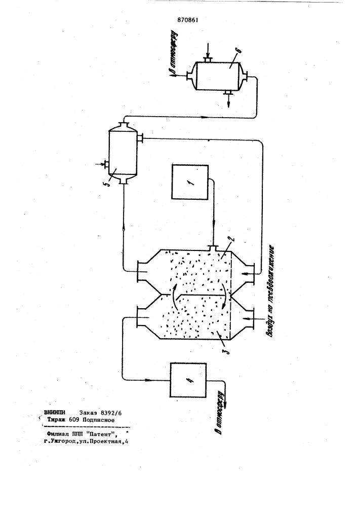 Способ термообработки растворов в кипящем слое (патент 870861)