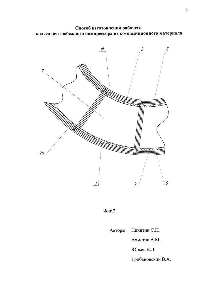 Способ изготовления рабочего колеса центробежного компрессора из композиционного материала (патент 2652252)