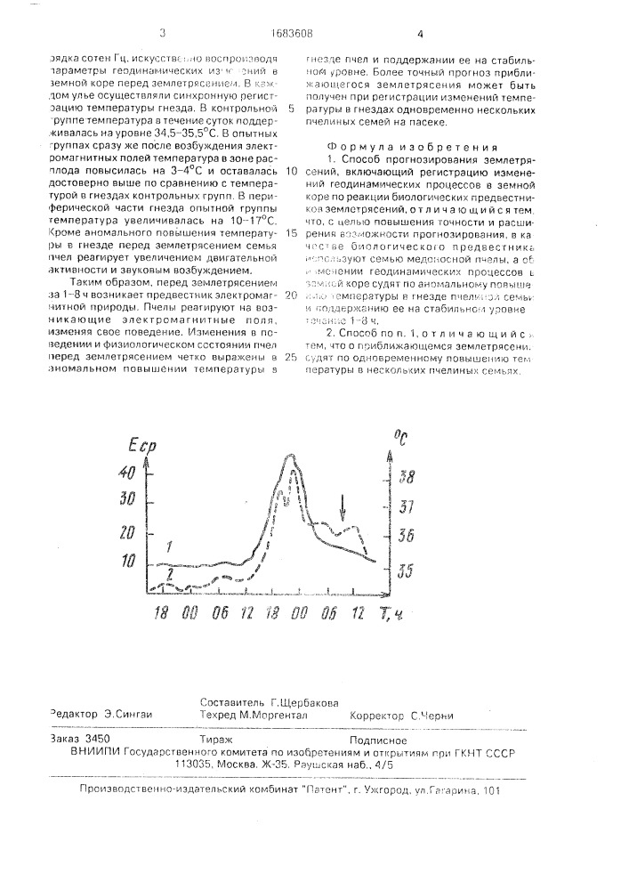 Способ прогнозирования землетрясений (патент 1683608)