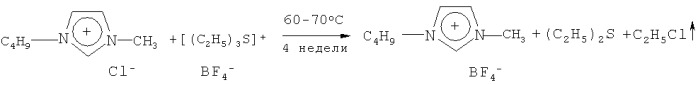 Способ получения ониевых солей с тетрафторборатным анионом, имеющих низкое содержание галогенидов (патент 2415843)