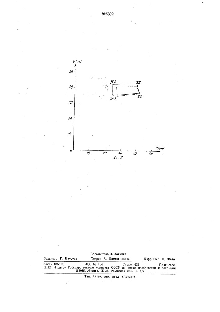 Способ получения развертки поверхности манекена (патент 925302)