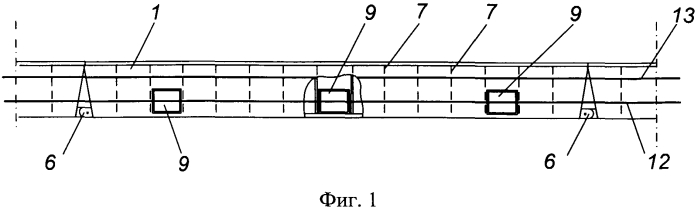 Речное звено наплавного железнодорожного моста (патент 2575293)