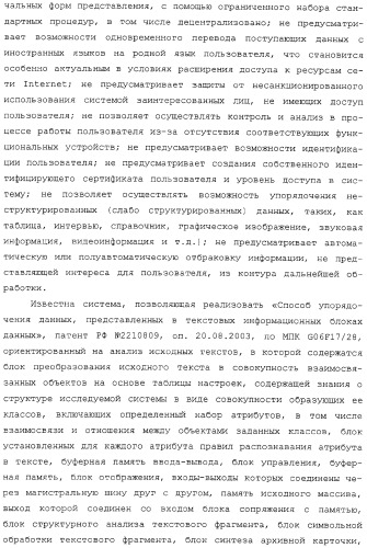 Система автоматизированного упорядочения неструктурированного информационного потока входных данных (патент 2312391)