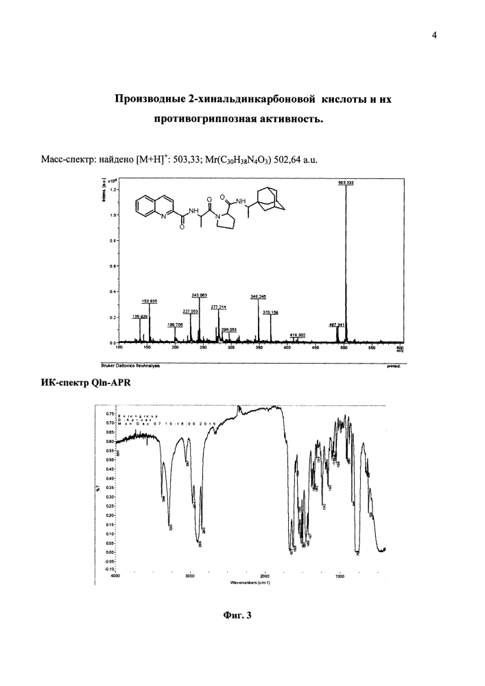 Производные 2-хинальдинкарбоновой кислоты и их противогриппозная активность (патент 2624906)