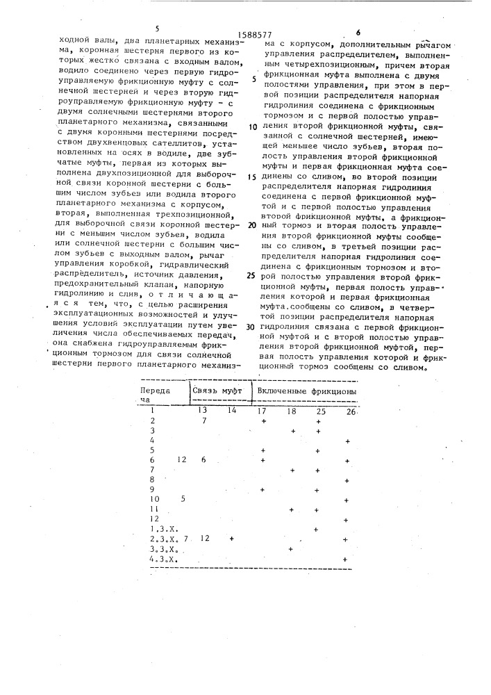 Коробка передач транспортного средства (патент 1588577)