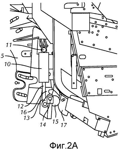 Уборочный комбайн с автоматическим гидравлическим и электрическим соединением жатки (патент 2527299)
