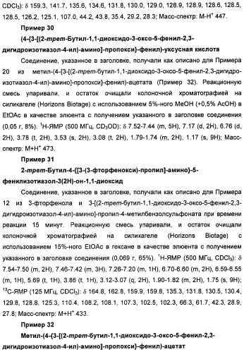 Неанилиновые производные изотиазол-3(2н)-он-1,1-диоксидов как модуляторы печеночных х-рецепторов (патент 2415135)