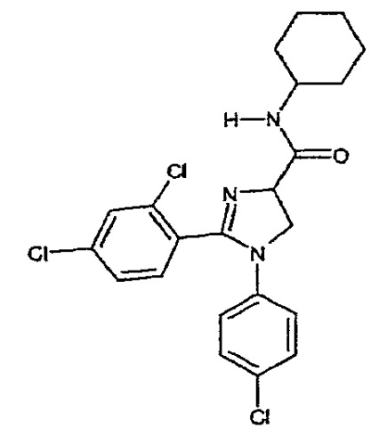 Производные имидазолина, обладающие cb1-антагонистической активностью (патент 2357958)