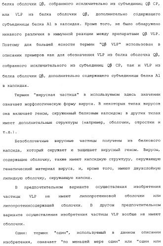 Композиции, содержащие cpg-олигонуклеотиды и вирусоподобные частицы, для применения в качестве адъювантов (патент 2322257)