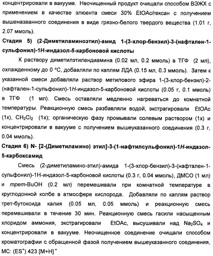 Производные замещенного-3-сульфонилиндазола в качестве лигандов 5-гидрокситриптамина-6 (патент 2429231)