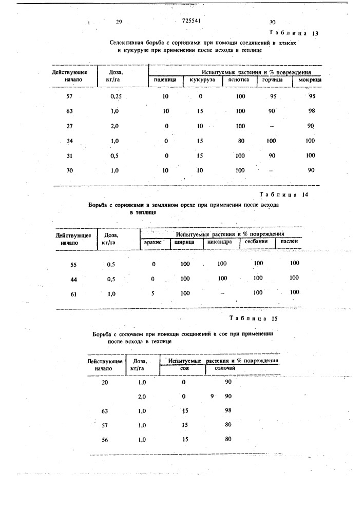 Гербицидное средство (патент 725541)